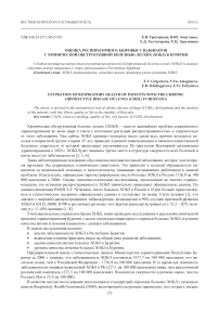 Оценка респираторного здоровья у пациентов с хронической обструктивной болезнью легких (ХОБЛ) в Бурятии