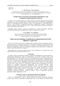 Гиперсетевая технология оптимизации инженерных сетей в горной или пересеченной местности