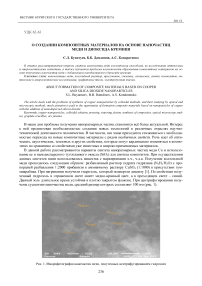 О создании композитных материалов на основе наночастиц меди и диоксида кремния