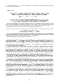 Гидрохимические и микробиологические характеристики озер Алгинское Большое и Гуджирганское (Бурятия)