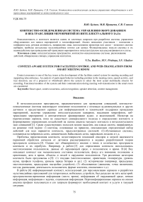 Контекстно-осведомленная система управления оборудованием и веб-трансляции мероприятий из интеллектуального зала