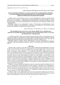 Метод количественного анализа объектов на видеоизображениях, рассчитанный на использование в ГИС-технологиях и анализе микроскопических видеоизображений