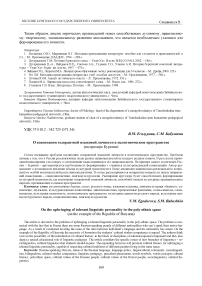 О воспитании толерантной языковой личности в полиэтническом пространстве (на примере Бурятии)