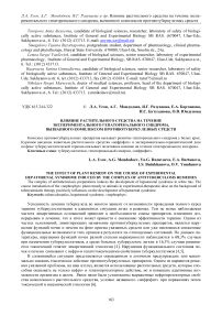 Влияние растительного средства на течение экспериментального гепаторенального синдрома, вызванного комплексом противотуберкулезных средств