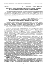 Изучение состава полифенольных соединений золотарника даурского в сравнении с золотарниками канадским и обыкновенным