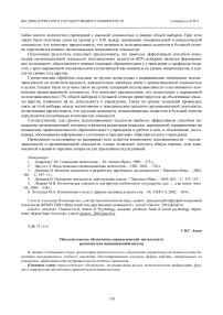 Психологическое обеспечение управленческой деятельности руководителя инновационной школы