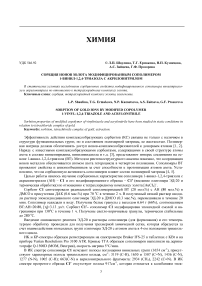 Сорбция ионов золота модифицированным сополимером 1-винил-1,2,4-триазола с акрилонитрилом