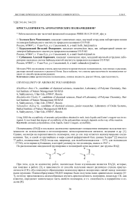 Кристалличность ароматических полиамидинов