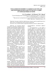 Роль дефектоскопии стальных канатов для обеспечения безопасности эксплуатации грузоподъемных кранов