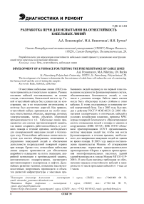 Разработка печи для испытания на огнестойкость кабельных линий