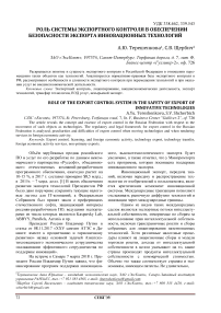 Роль системы экспортного контроля в обеспечении безопасности экспорта инновационных технологий