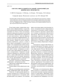 Система виртуальной и реальной лабораторий для физического практикума