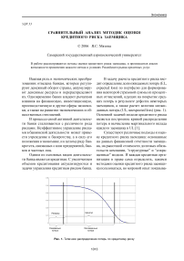 Сравнительный анализ методик оценки кредитного риска заемщика