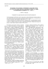 Вольные (отдельные) горношотландские роты в структуре британского военного присутствия в Горной Шотландии в 1715 - 1745 гг.