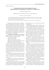 Просветительские инициативы органов общественного управления г. Оренбурга в конце ХIХ в