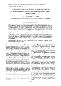 Современное экологическое состояние и угрозы загрязнения нефтепродуктами акватории Примагаданского шельфа