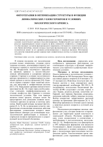 Фитотерапия в оптимизации структуры и функции лимфатических узлов геронтов в условиях экологического кризиса