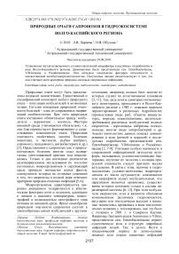 Природные очаги сапронозов в гидроэкосистеме Волго-Каспийского региона