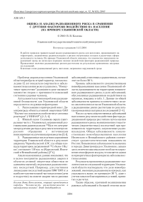 Оценка и анализ радиационного риска в сравнении с другими факторами воздействия на население (на примере Ульяновской области)