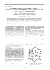 Разработка типовых технологических переходов для системы автоматизированного проектирования процессов