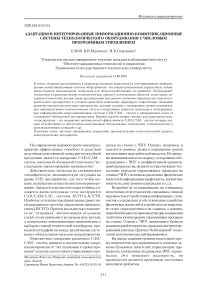 Адаптация в интегрированные информационно-коммуникационные системы технологического оборудования с числовым программным управлением