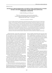 Процедура определения показателей научно-технического уровня процессов периодических испытаний механических приводов самолетов