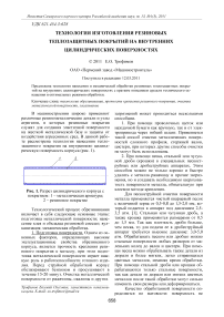 Технология изготовления резиновых теплозащитных покрытий на внутренних цилиндрических поверхностях