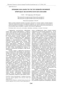 Принцип зональности систем живой и неживой природы в экологическом образовании