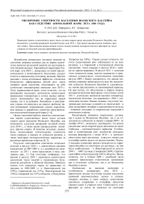 Увеличение смертности населения Волжского бассейна как следствие аномальной жары лета 2010 года