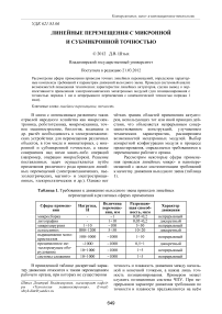 Линейные перемещения с микронной и субмикронной точностью