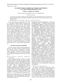 Малоизвестные сообщества речных макрофитов на севере европейской России