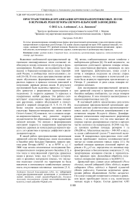 Пространственная организация крупнопапоротниковых лесов в верховьях реки Печоры (Печоро-Илычский заповедник)