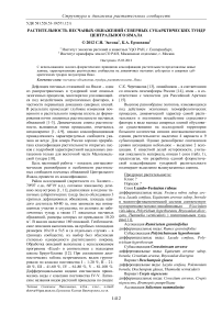 Растительность песчаных обнажений северных субарктических тундр Центрального Ямала