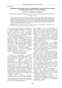 Влияние смешанного типа загрязнения на древостои основных лесообразователей поселка Приютово