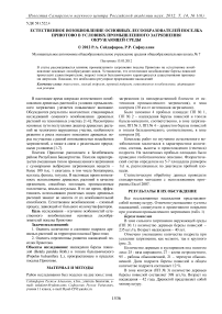 Естественное возобновление основных лесообразователей поселка Приютово в условиях промышленного загрязнения окружающей среды