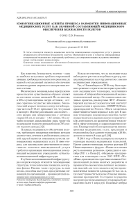 Коммуникационные аспекты процесса разработки инновационных медицинских услуг как значимой составляющей медицинского обеспечения безопасности полетов