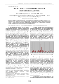 Оценка риска газодобывающей отрасли Республики Саха (Якутия)