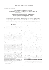 Методика комплексной оценки экологического состояния городских территорий