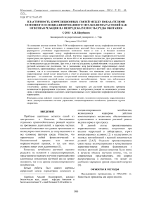 Пластичность корреляционных связей между показателями основного и специализированного метаболизма растений как ответная реакция на непредсказуемость среды обитания