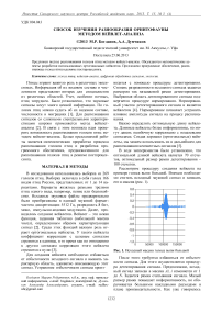 Способ изучения разнообразия орнитофауны методом вейвлет-анализа