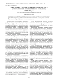 Сукцессионные системы лесной области Южного Урала (топографические и экогенетические комплексы)