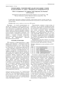 Молекулярно-генетический анализ начальных этапов каллусогенеза in vitro у Bryophyllum daigremontianum