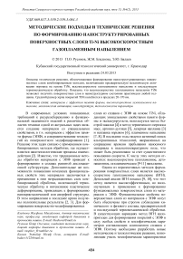 Методические подходы и технические решения по формированию наноструктурированных поверхностных слоев Ti-Ni высокоскоростным газопламенным напылением