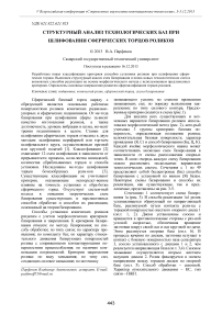 Структурный анализ технологических баз при шлифовании сферических торцов роликов