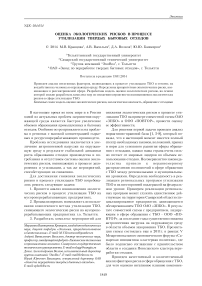 Оценка экологических рисков в процессе утилизации твердых бытовых отходов