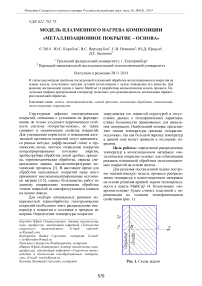 Модель плазменного нагрева композиции «металлизационное покрытие - основа»