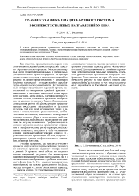 Графическая визуализация народного костюма в контексте стилевых направлений ХХ века