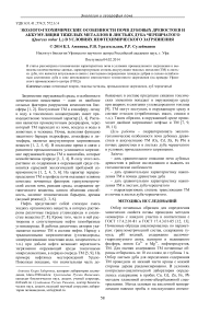 Эколого-геохимические особенности почв дубовых древостоев и аккумуляция тяжелых металлов в листьях дуба черешчатого (Quercus robur L.) в условиях нефтехимического загрязнения