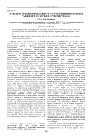 Особенности гнездования, развитие эмбрионов и птенцов озерной чайки и речной крачки в Верхнем Прикамье