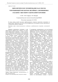 Пиролитическое хромирование как способ упрочняющей обработки литейных алюминиевых сплавов с высоким содержанием кремния